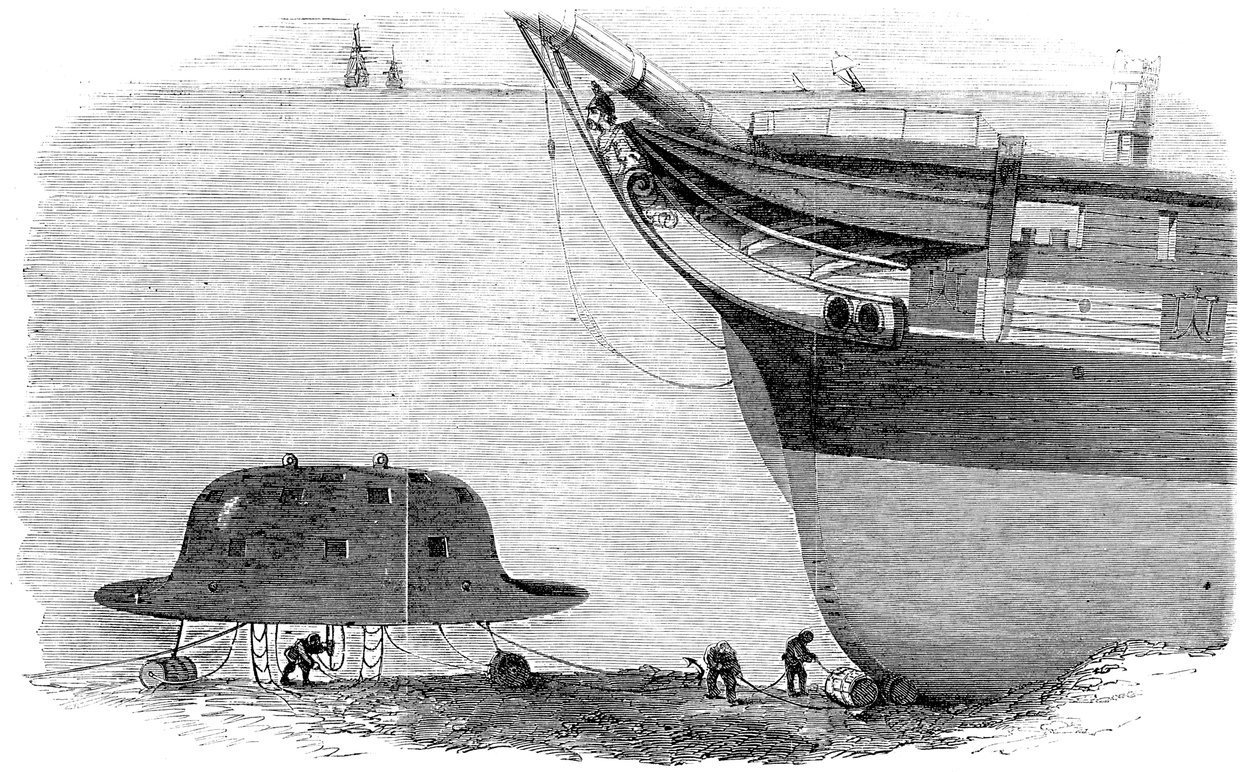 Charles Babbages ehdotti sukelluskelloa vuonna 1855 tekijältä Unbekannt