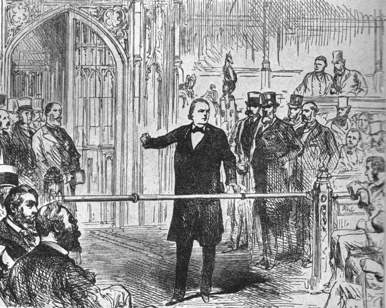 Charles Bradlaugh... Vaatii oikeutta vahvistaa uskollisuutta..., 1880, 1901. tekijältä Unbekannt