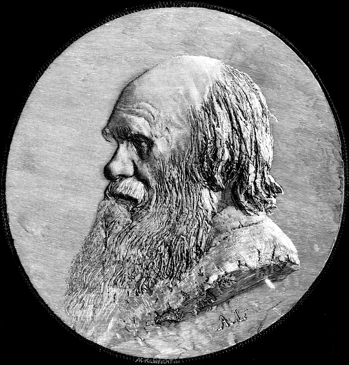 Charles Darwin, 1882 tekijältä Unbekannt