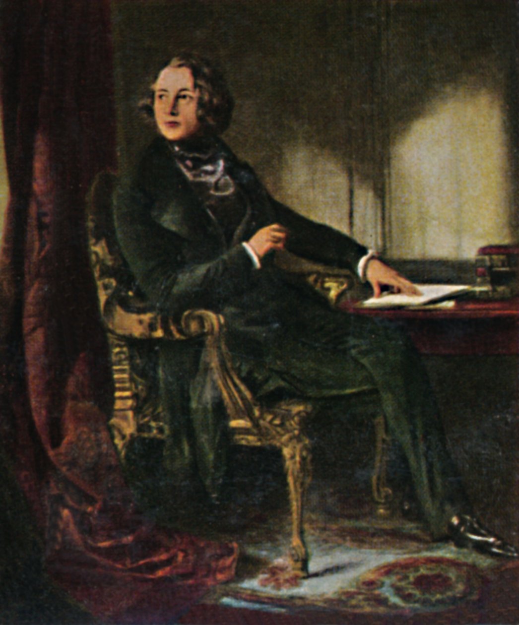 Charles Dickens 1812-1870. - Maclisen maalaus, 1934. tekijältä Unbekannt