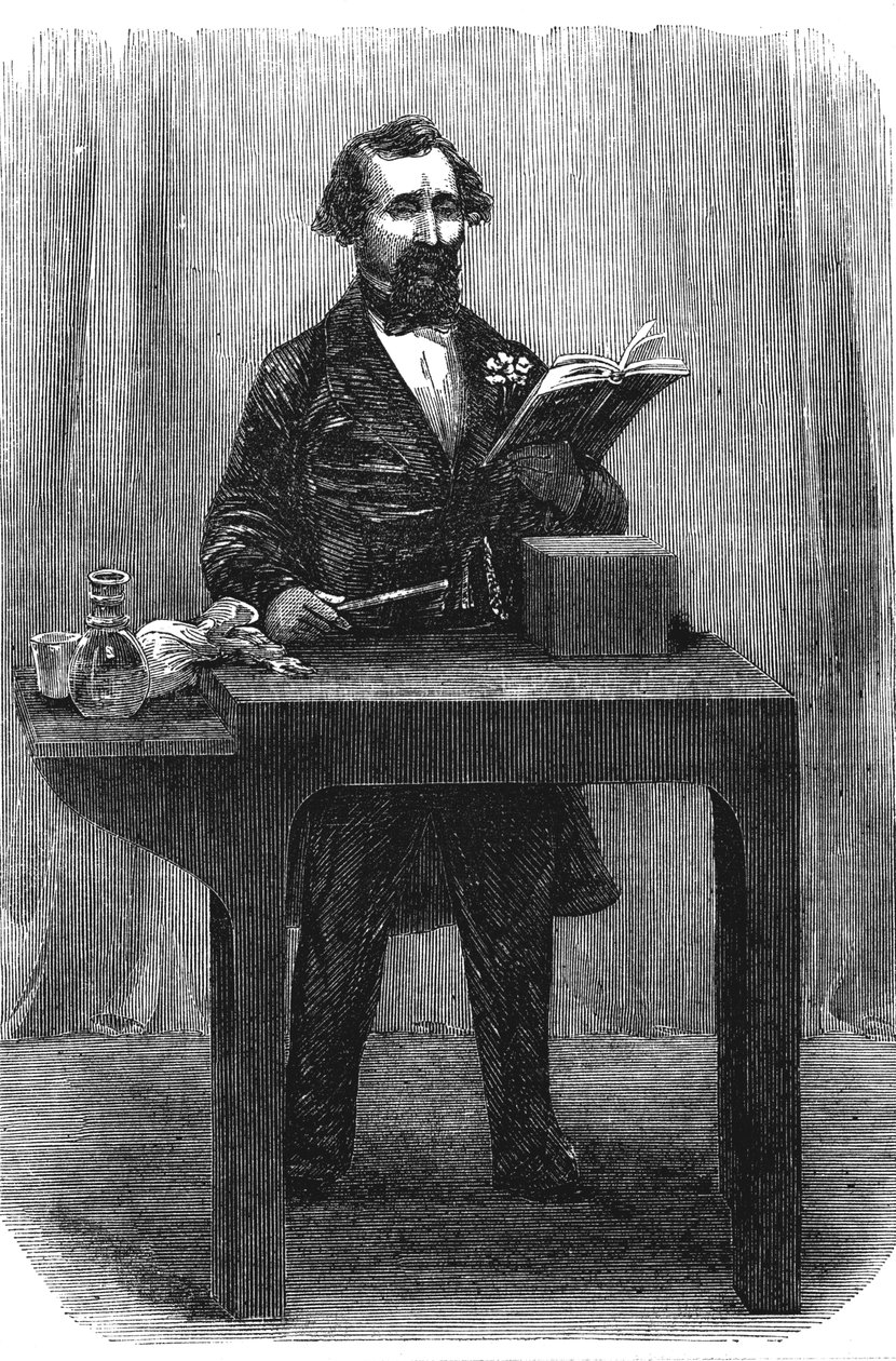 Charles Dickens 1812-70, englantilainen kirjailija ja toimittaja, heinäkuu 1858 tekijältä Unbekannt