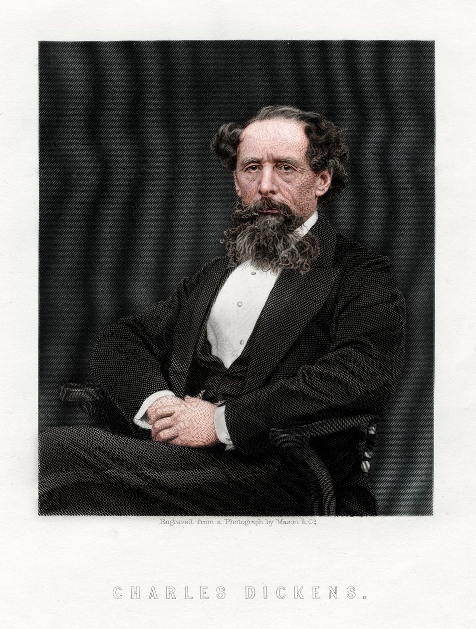 Charles Dickens, englantilainen kirjailija ja toimittaja, 1876. tekijältä Unbekannt