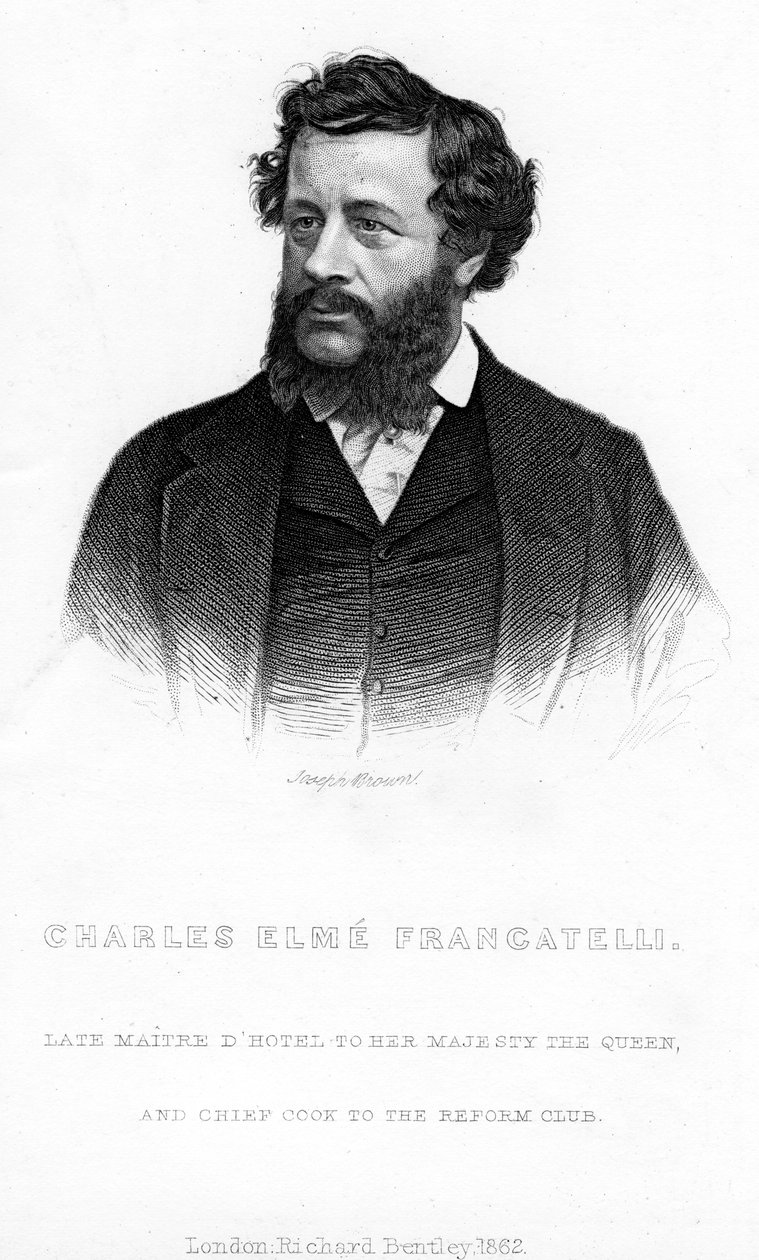 Charles Elme Francatelli, 1862 tekijältä Unbekannt
