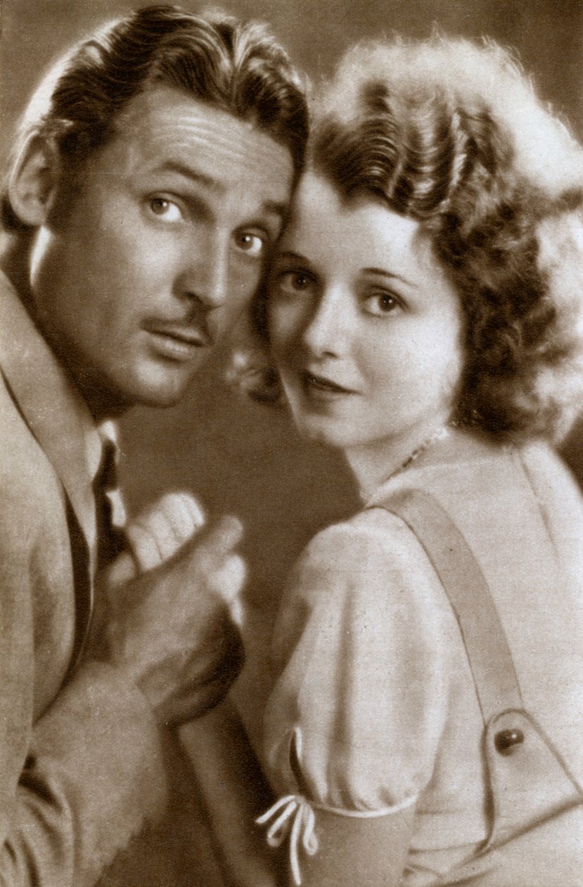 Charles Farrell ja Janet Gaynor, yhdysvaltalaiset näyttelijät, 1933 tekijältä Unbekannt