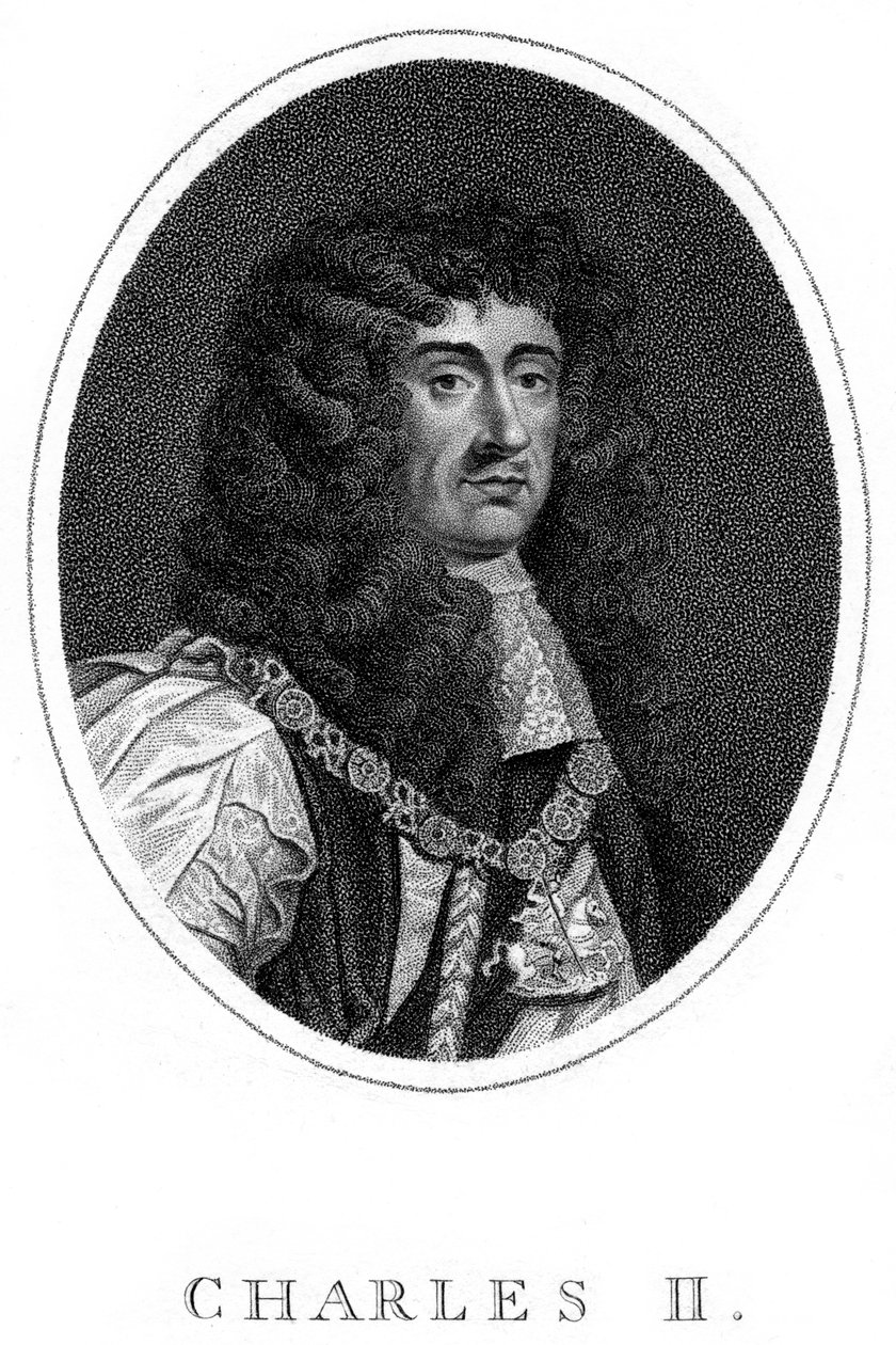 Charles II, Englannin, Skotlannin ja Irlannin kuningas, 1800-luku tekijältä Unbekannt