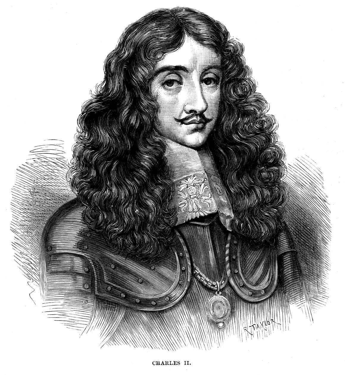 Charles II, Ison-Britannian ja Irlannin kuningas 1660-1685, c1880 tekijältä Unbekannt