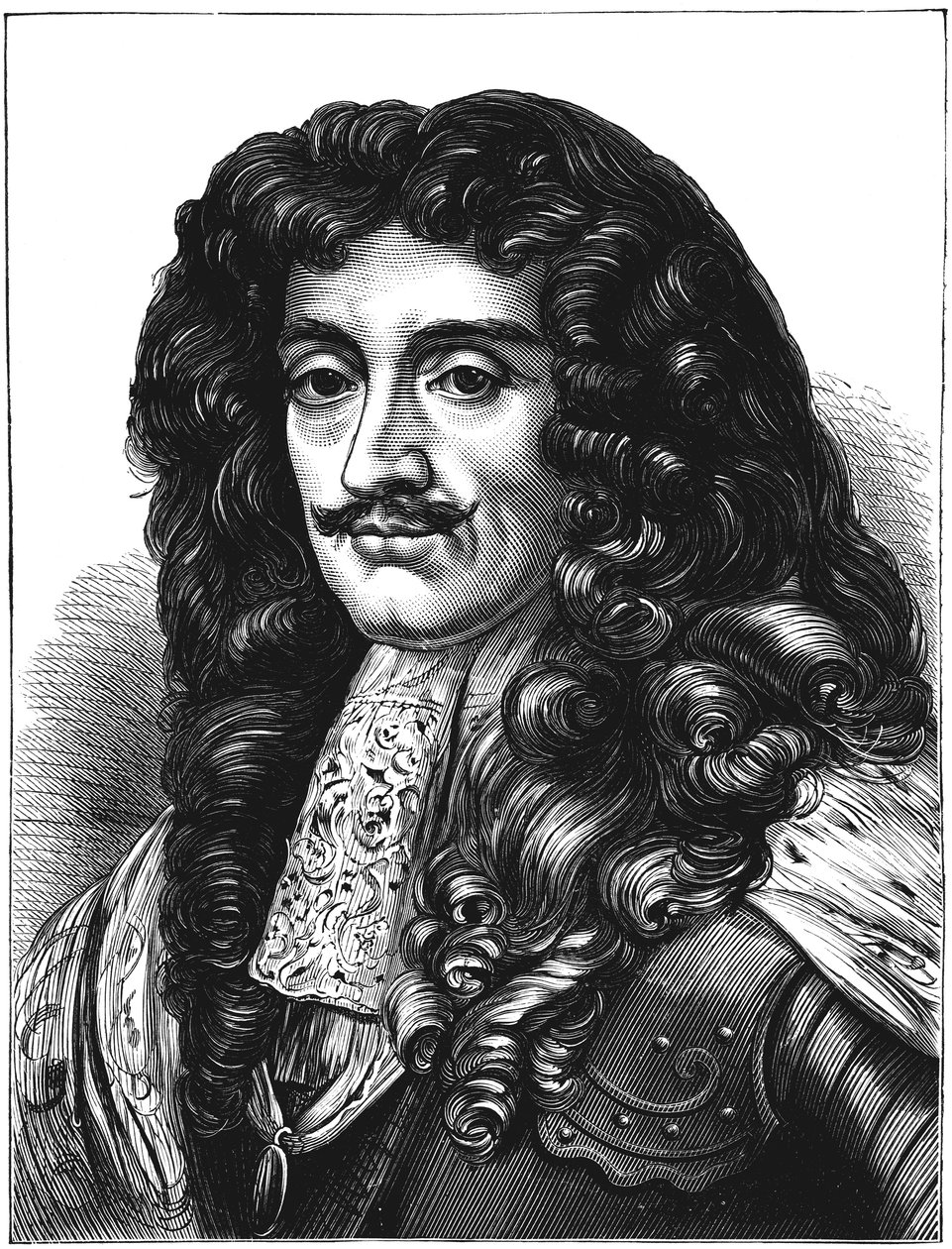 Charles II, Ison-Britannian ja Irlannin kuningas 1660-1685, c1880 tekijältä Unbekannt
