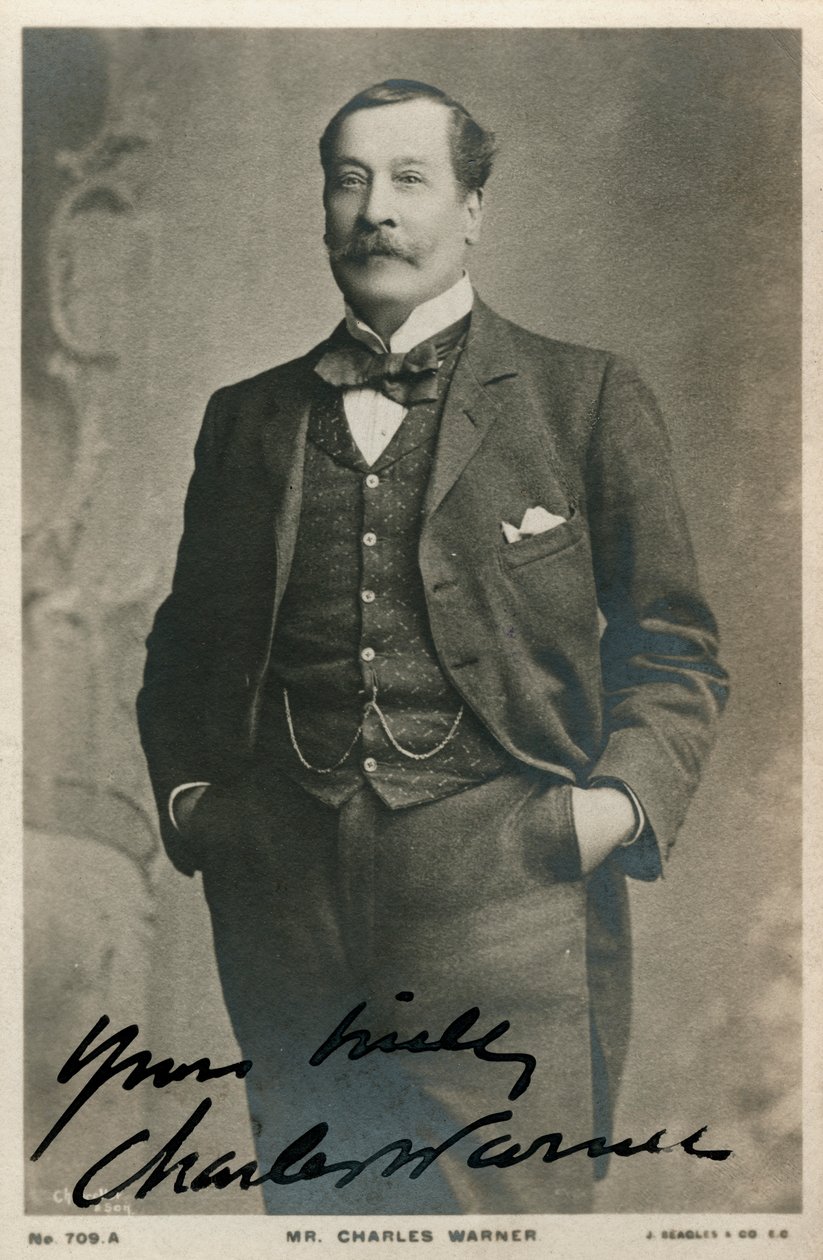 Charles Warner, englantilainen näyttelijä, 1890-1909 tekijältä Unbekannt