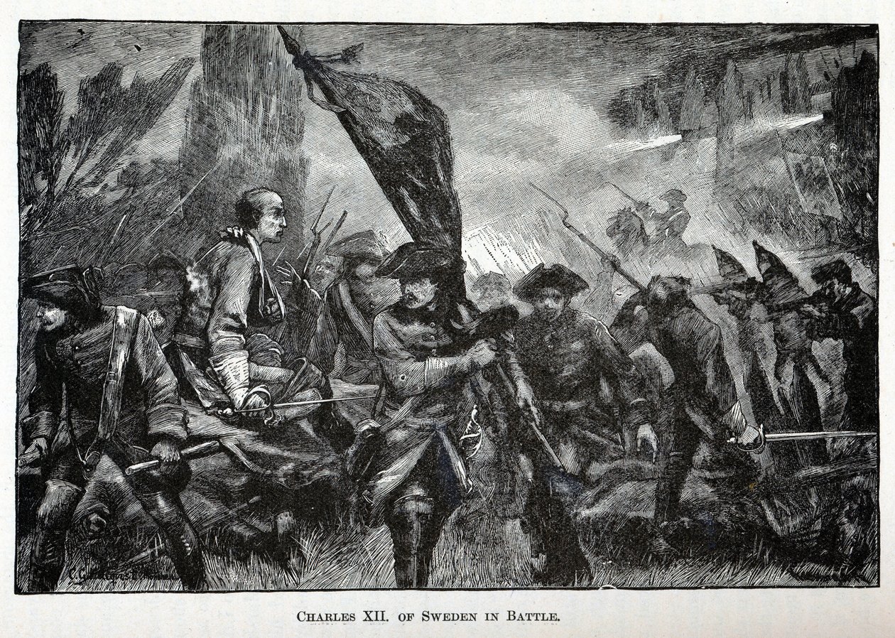 Kaarle XII Ruotsin taistelussa, 1882 tekijältä Unbekannt