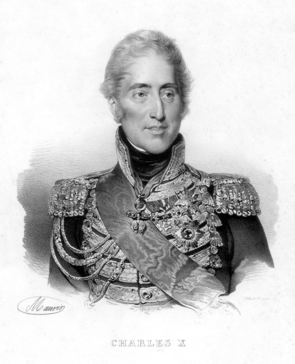 Kaarle X, Ranskan kuningas, 1800-luku tekijältä Unbekannt