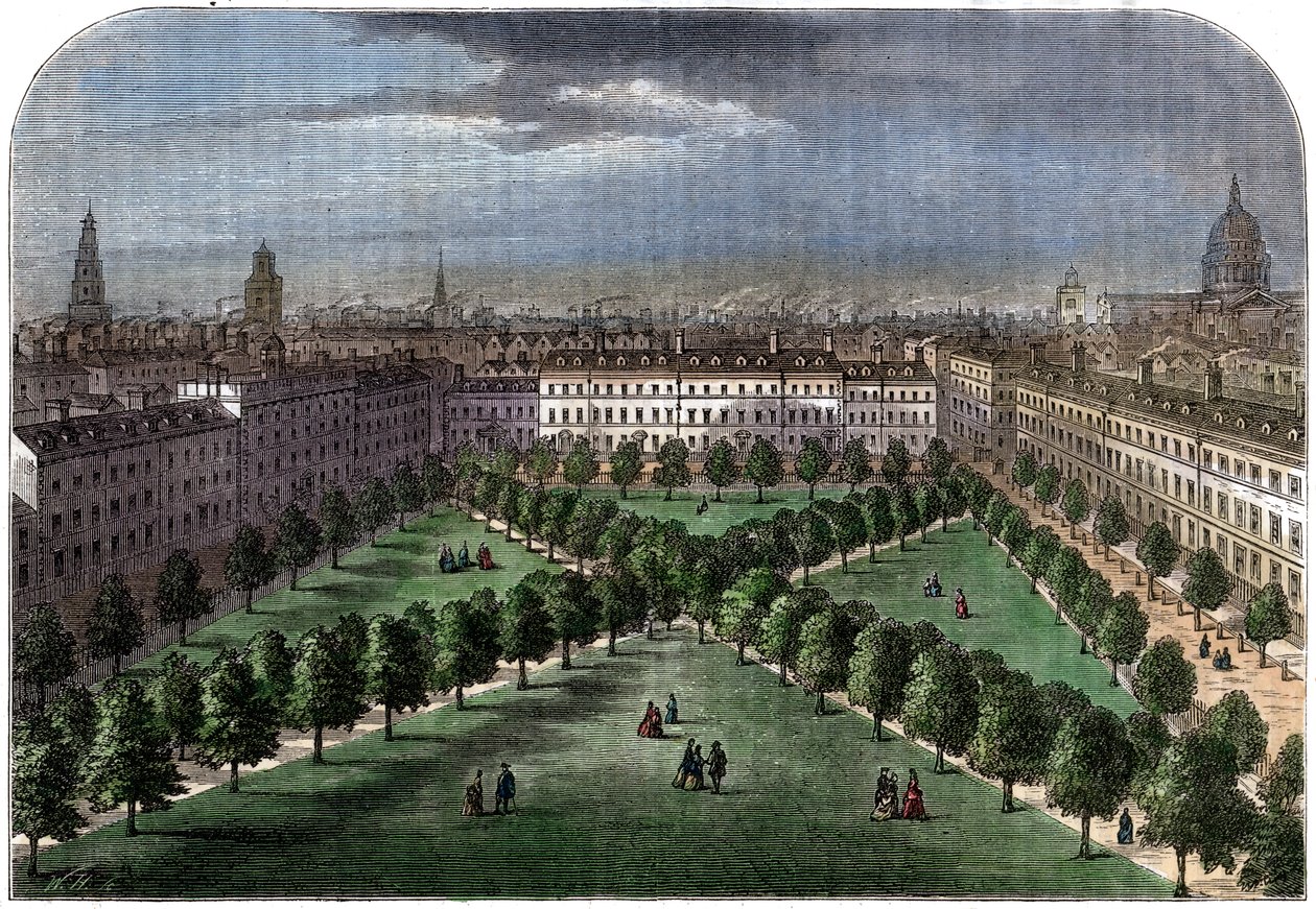 Charterhouse Square, 1800-luku tekijältä Unbekannt
