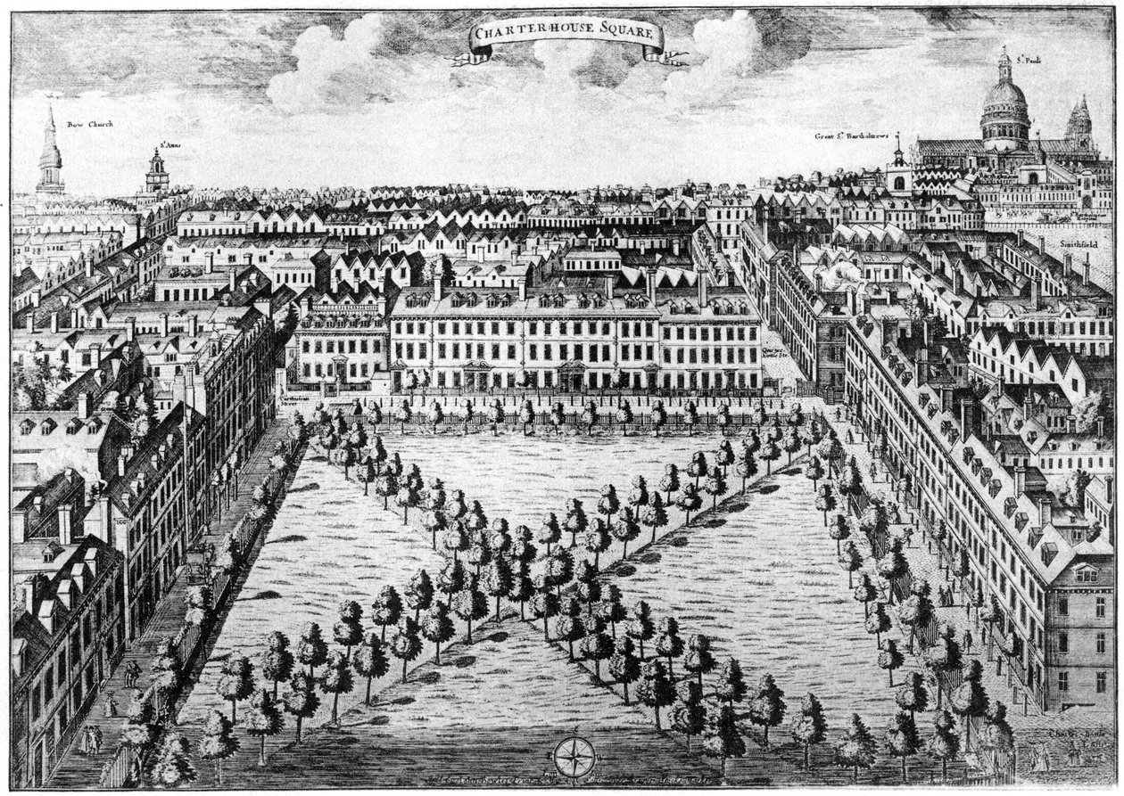 Charterhouse Square, Lontoo, 1700-luku 1907 tekijältä Unbekannt