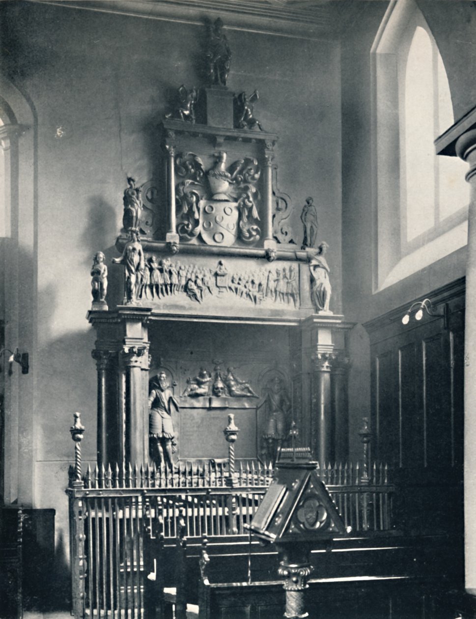 Charterhouse. Thomas Suttonsin muistomerkki kappelissa, 1925 tekijältä Unbekannt