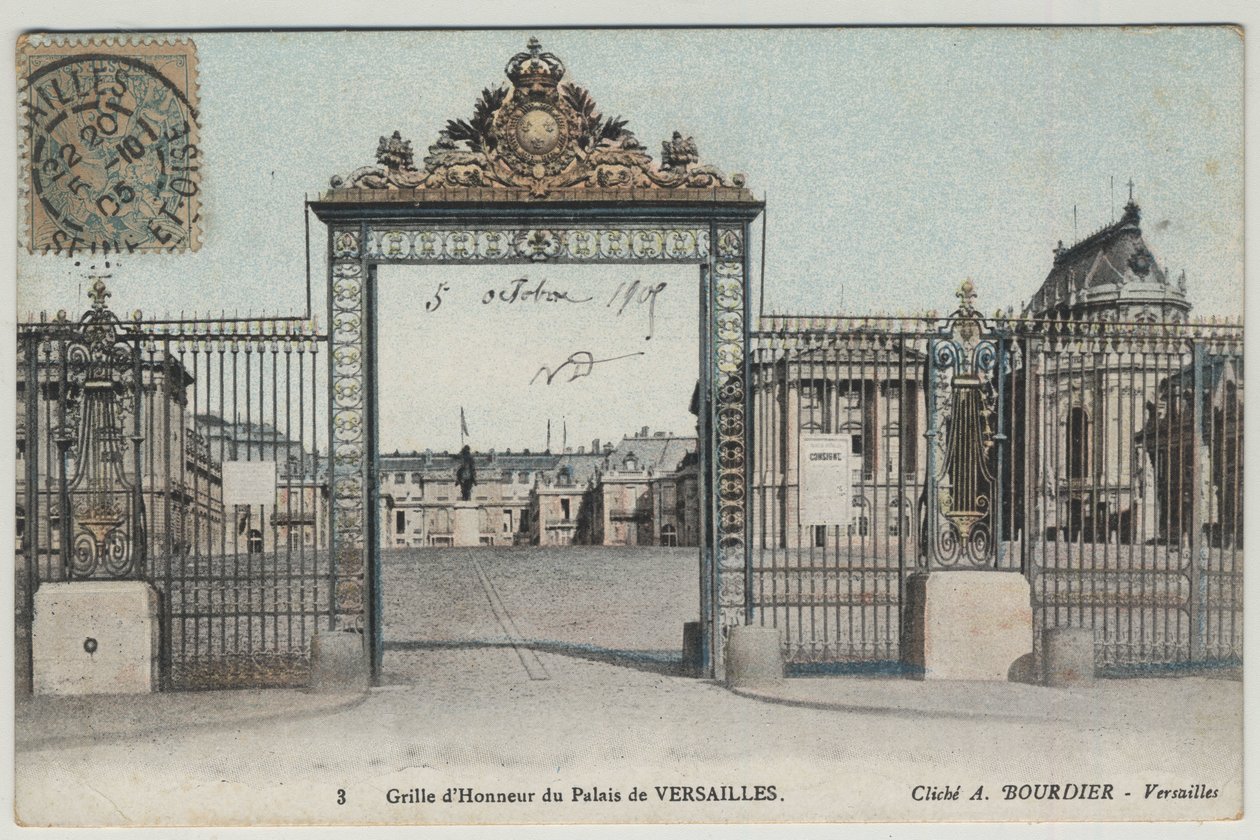 Chateau de Versailles: kunniaruudukko - Postikortti vuodelta 1905 tekijältä Unbekannt
