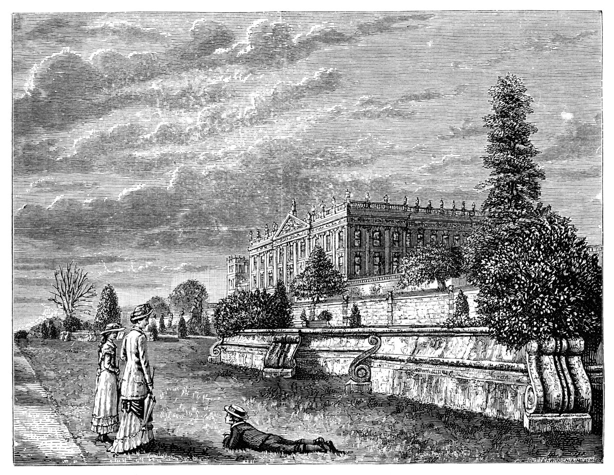 Chatsworth House lounaasta, 1900 tekijältä Unbekannt