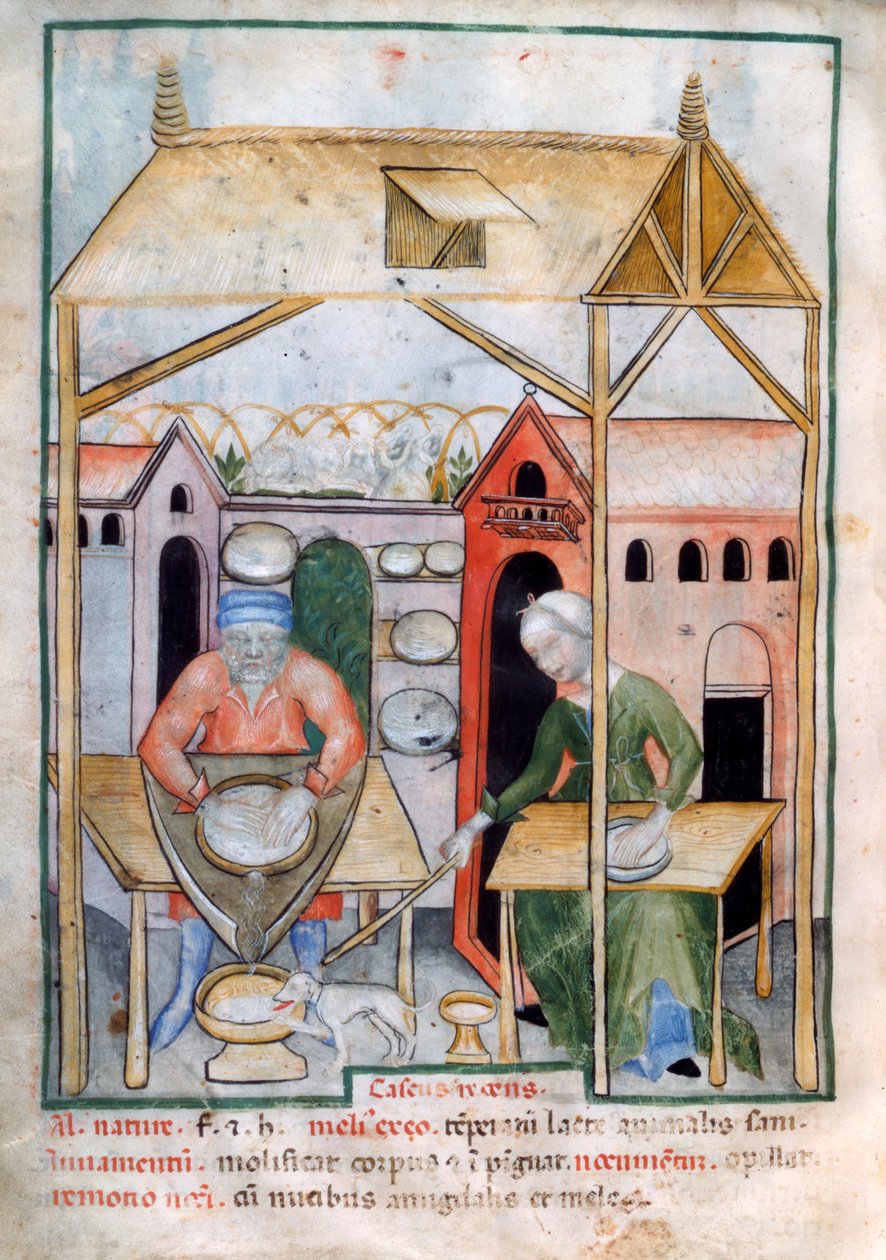 Juuston valmistus, 1390-1400 tekijältä Unbekannt