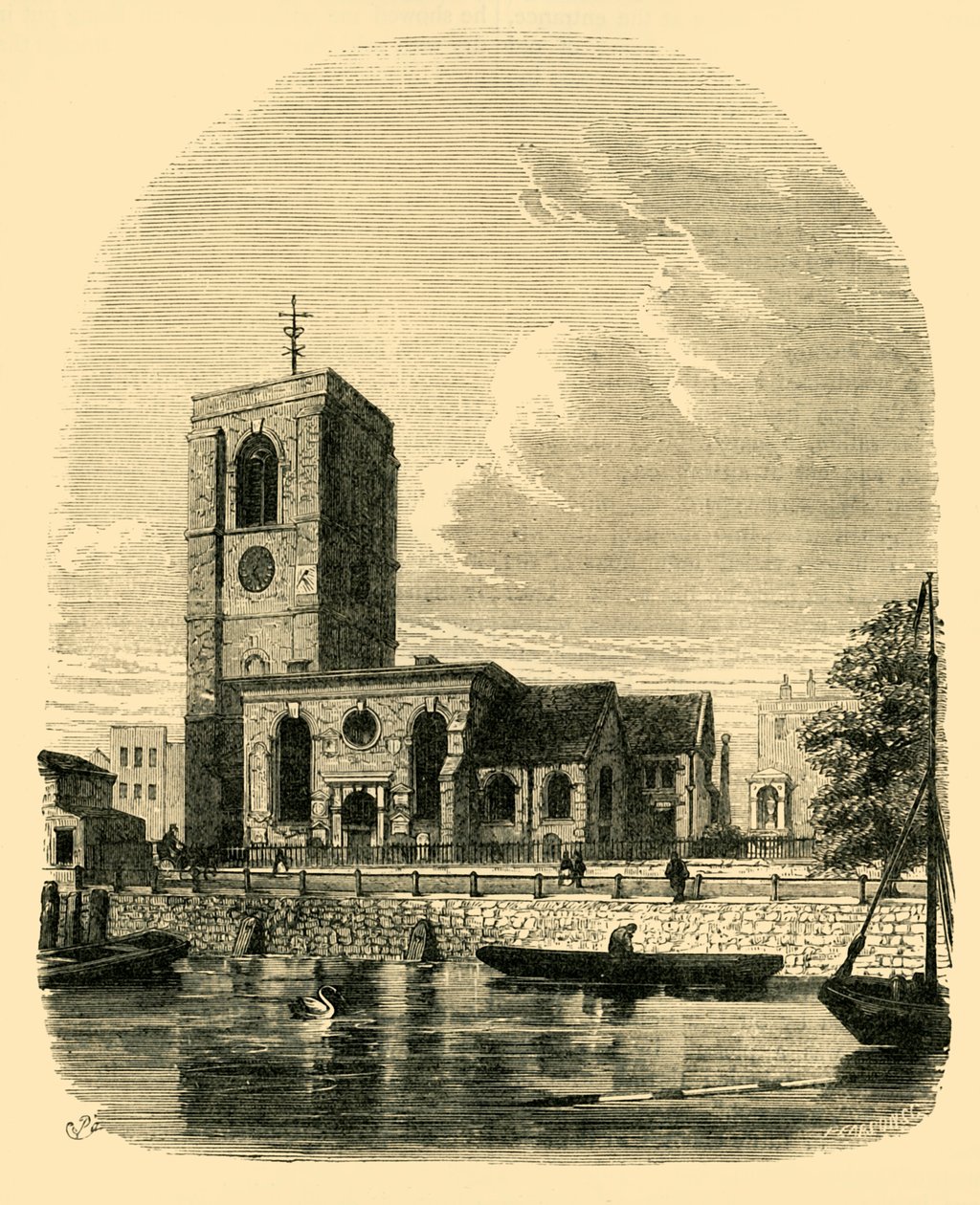 Chelsea Church, 1860, c1876. tekijältä Unbekannt