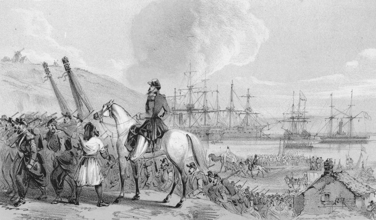 Cherson - Cossack Bay. French Landing Place and Depot, 1850-luku. tekijältä Unbekannt