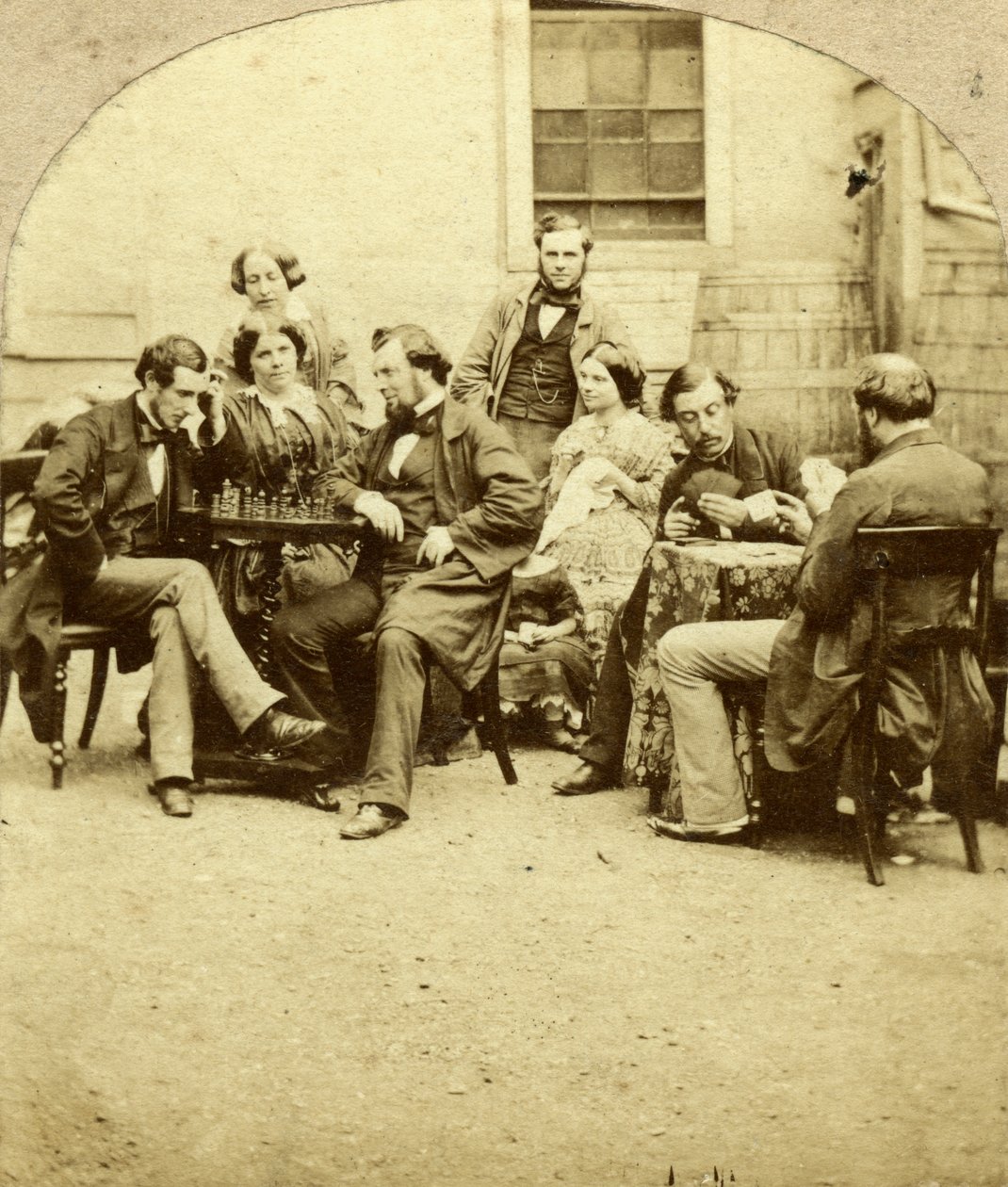 Shakki ja kortit, 1850-luku tekijältä Unbekannt