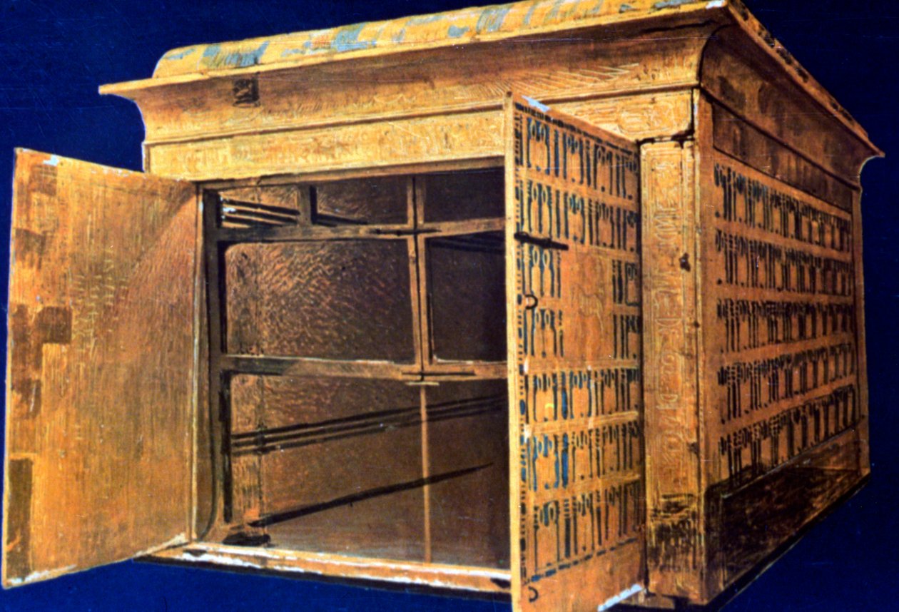 Arkku Tutankhamonin haudasta, 1300-luvulta eKr tekijältä Unbekannt