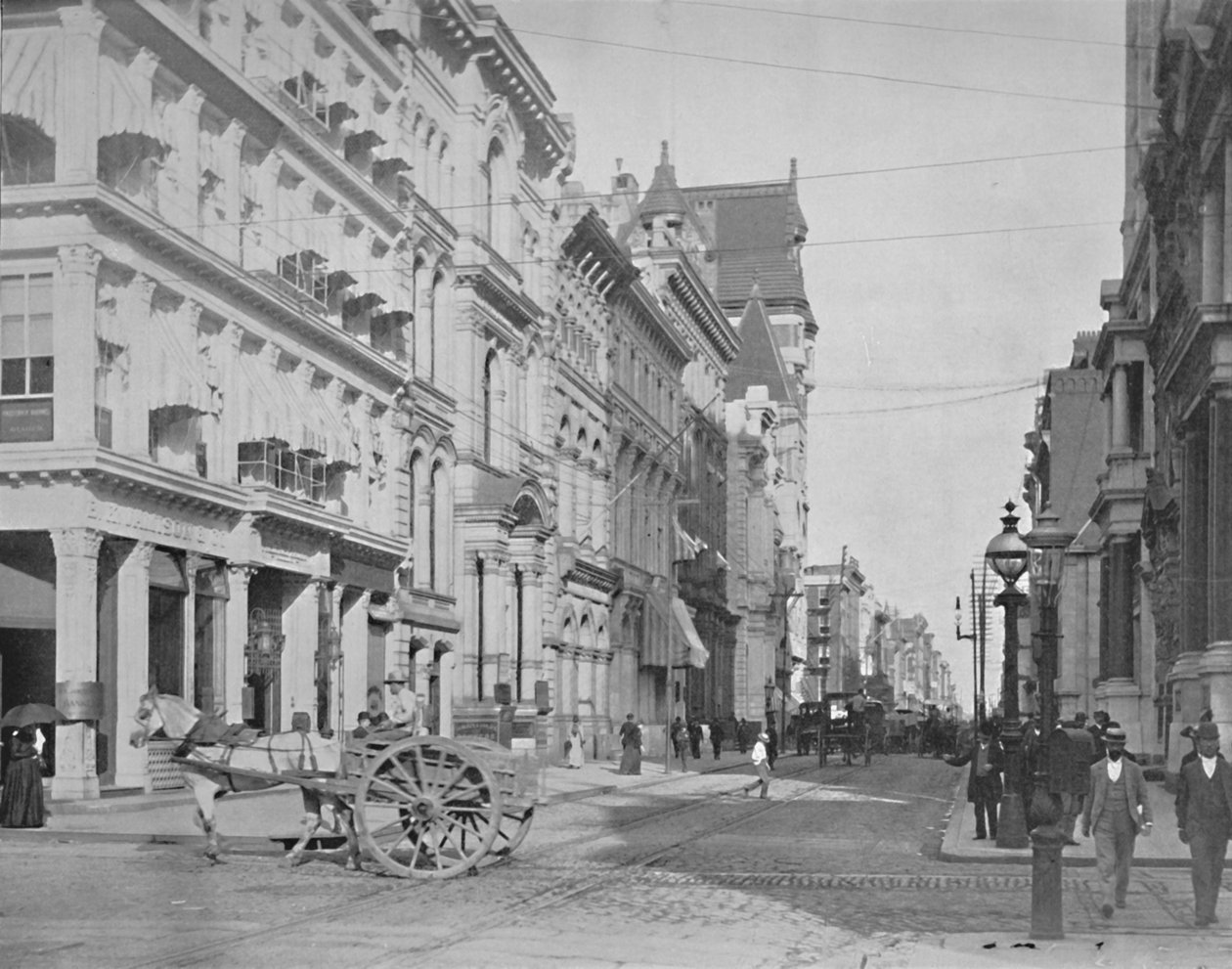 Chestnut Street, Philadelphia, 1800-luku tekijältä Unbekannt
