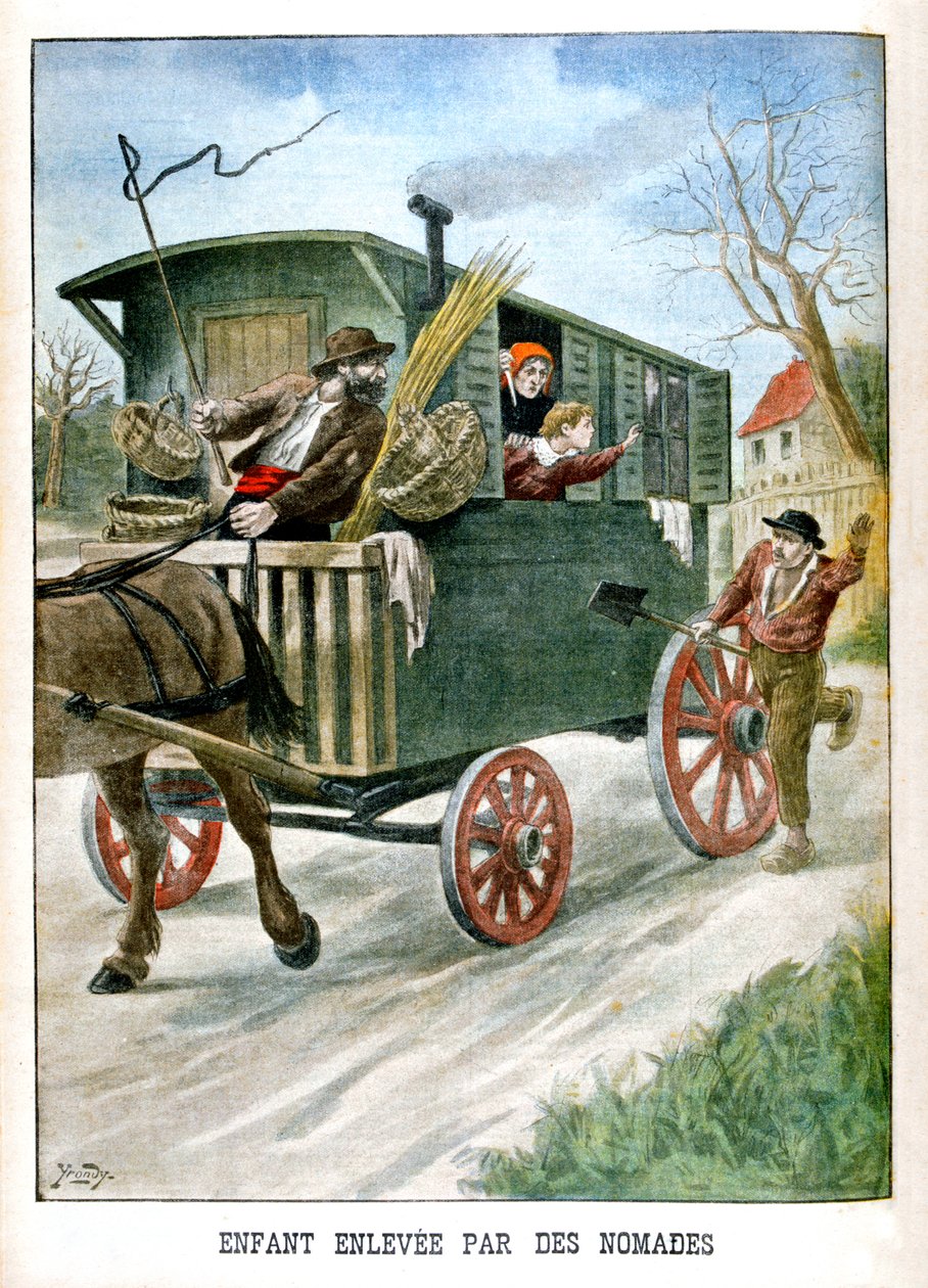 Mustalaisten sieppaama lapsi, 1902 tekijältä Unbekannt