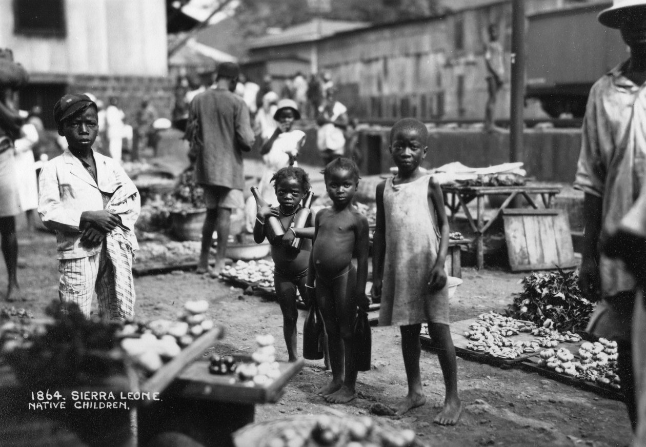 Lapset, Sierra Leone, 1900-luku tekijältä Unbekannt