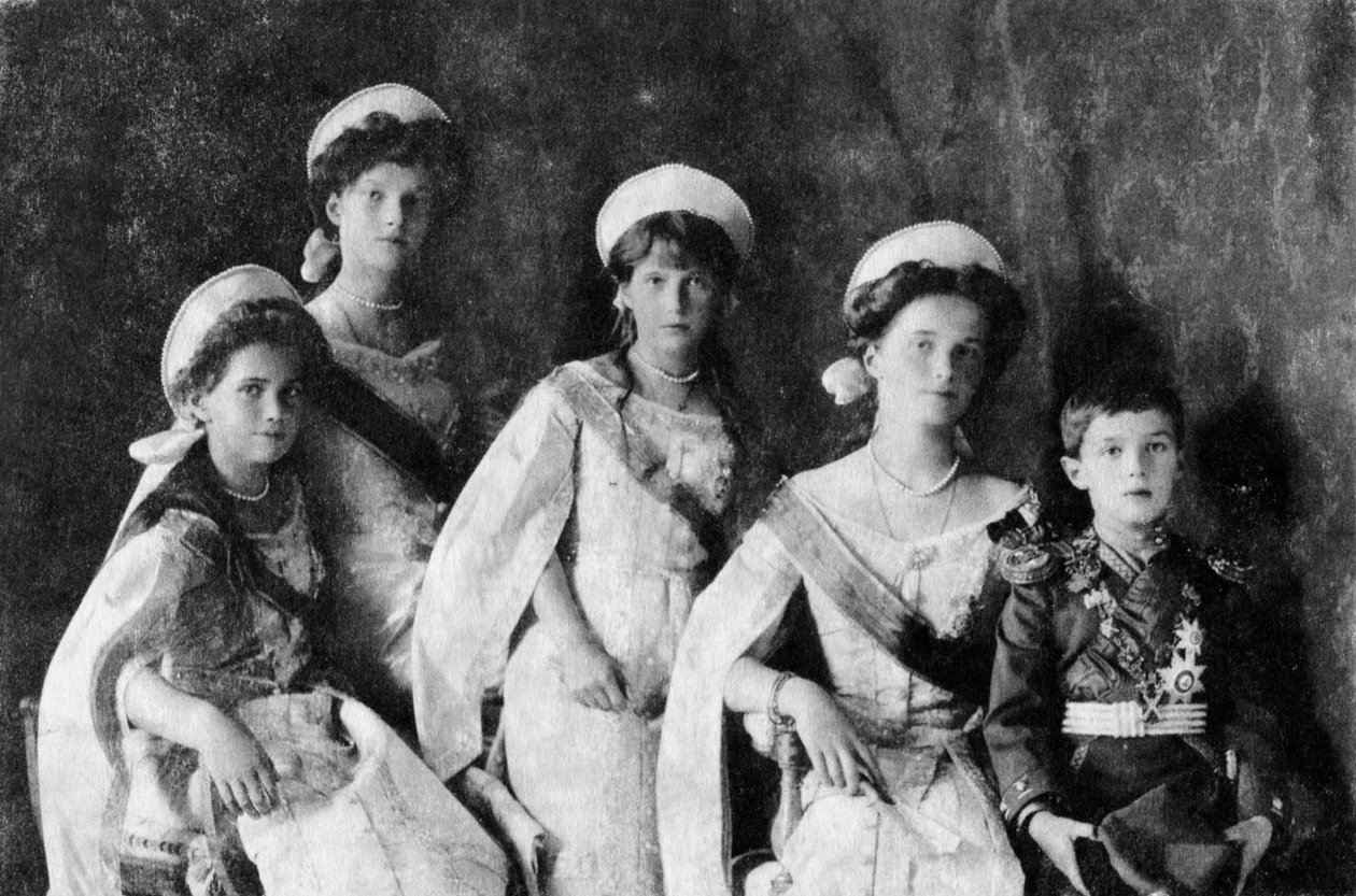 Venäjän tsaari Nikolai II:n lapset, 1910. tekijältä Unbekannt