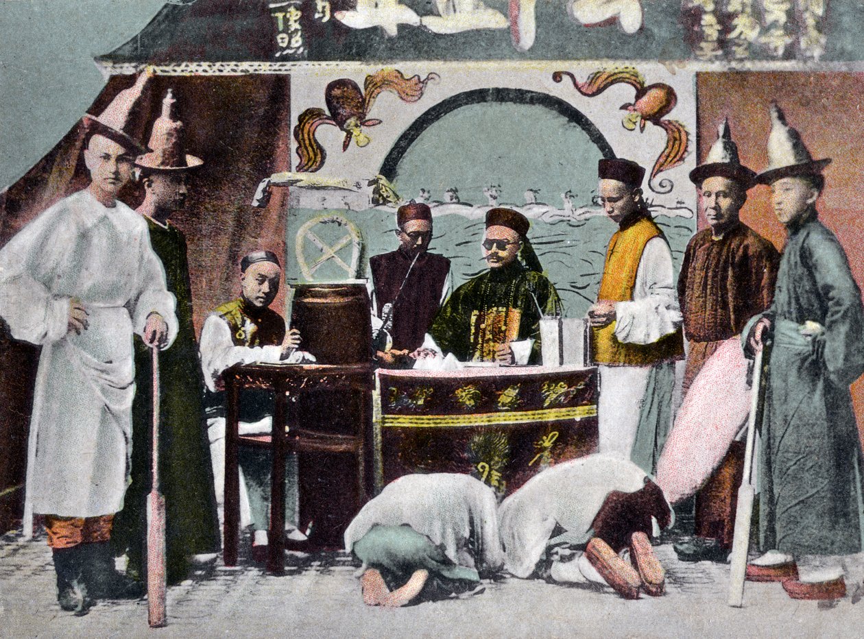 Kiinan tuomioistuin, Kanton, Kiina, 1900-luvun alku tekijältä Unbekannt