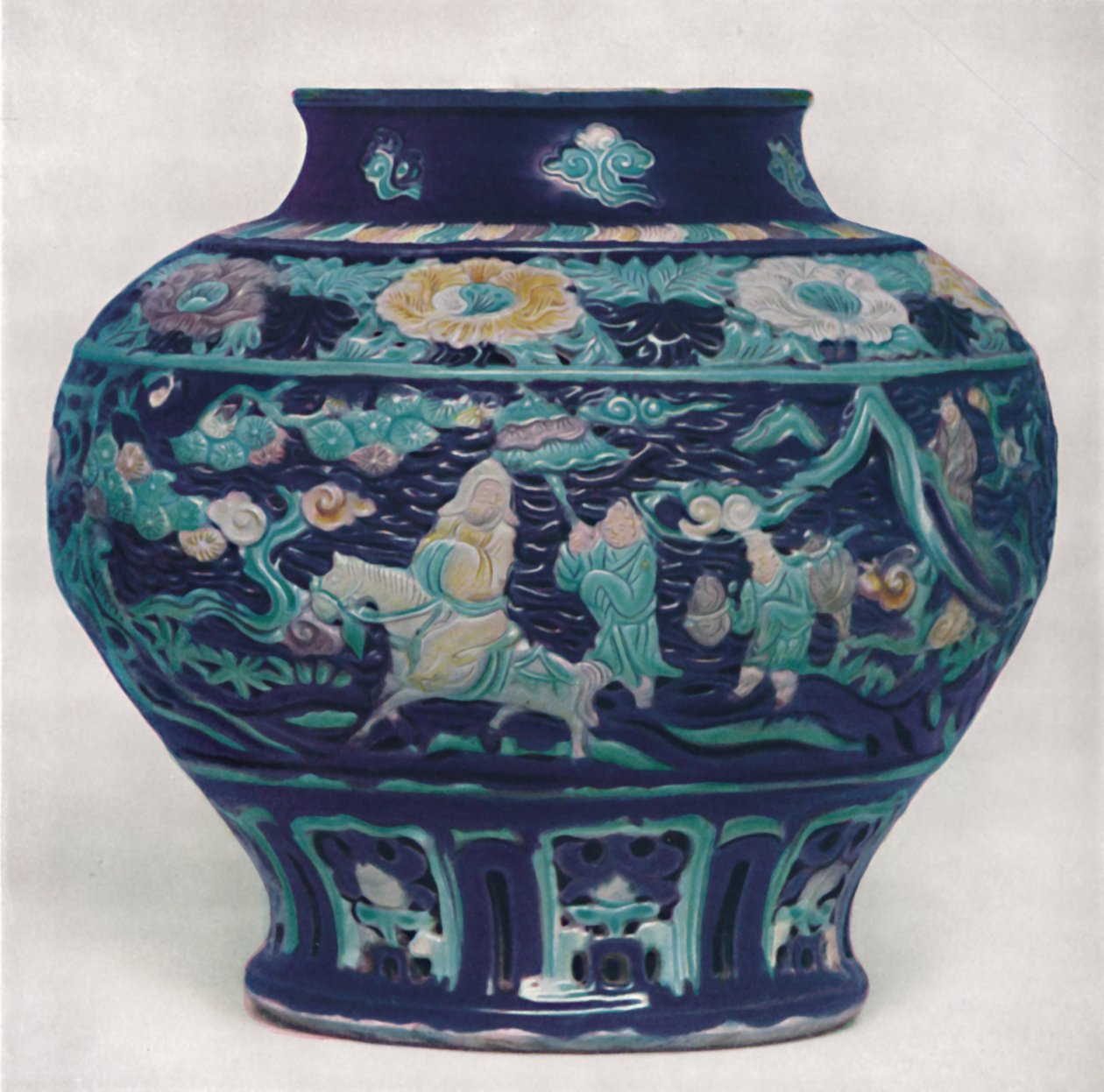 Kiinalainen viinipurkki. Ming-kausi, 1368-1644, 1928 tekijältä Unbekannt