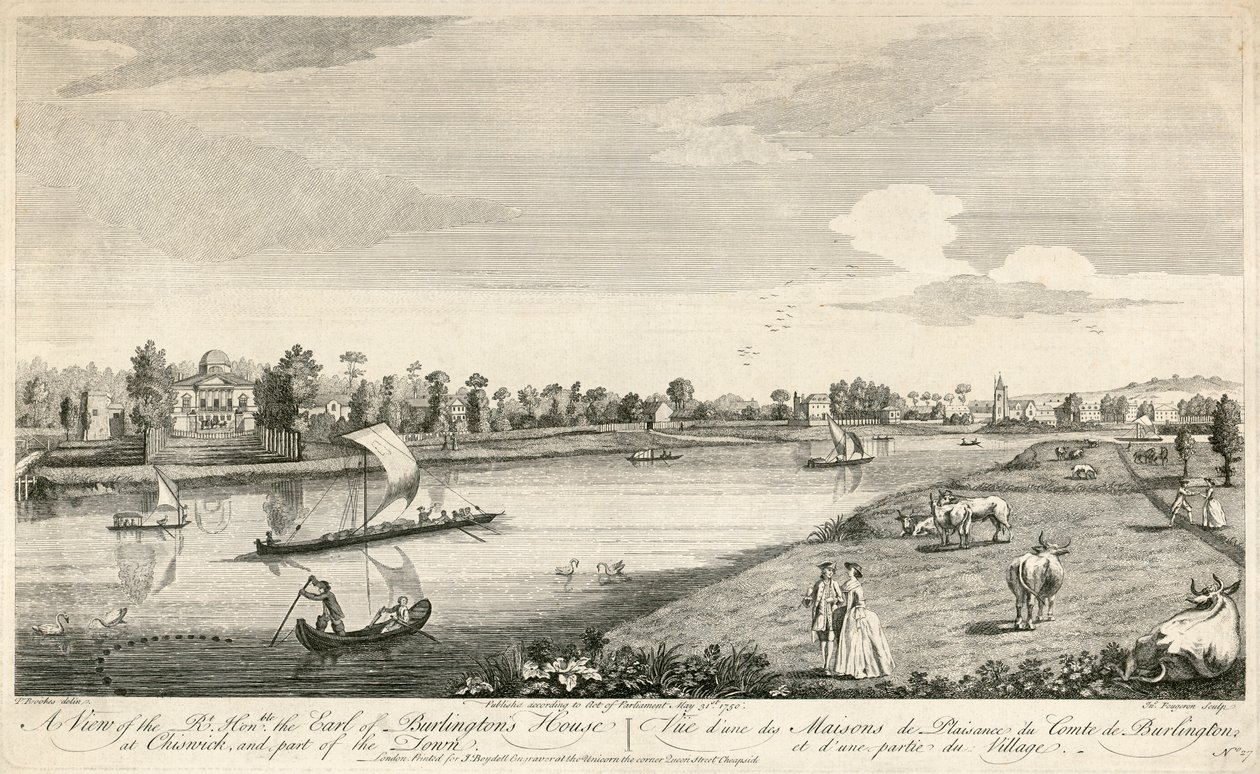 Chiswick House, Lontoo, 1750 tekijältä Unbekannt