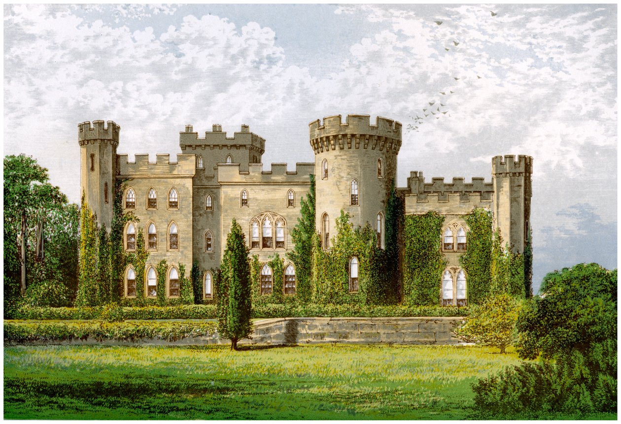 Cholmondeleyn linna, Cheshire, Cholmondeleyn markiisin koti, vuodelta 1880 tekijältä Unbekannt