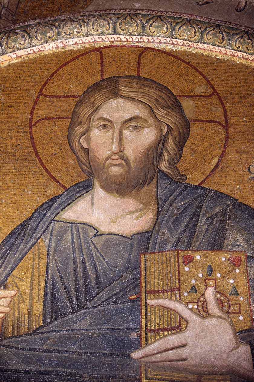 Choran kirkkomuseo: Jesus Pantocrator mosaiikki Istanbul Turkki tekijältä Unbekannt