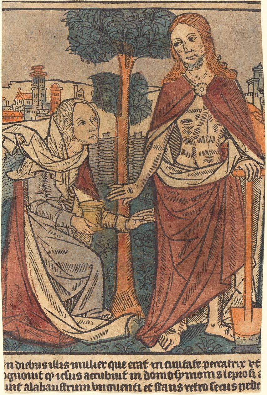 Kristus ilmestyy Maria Magdaleenalle, n. 1500. tekijältä Unbekannt