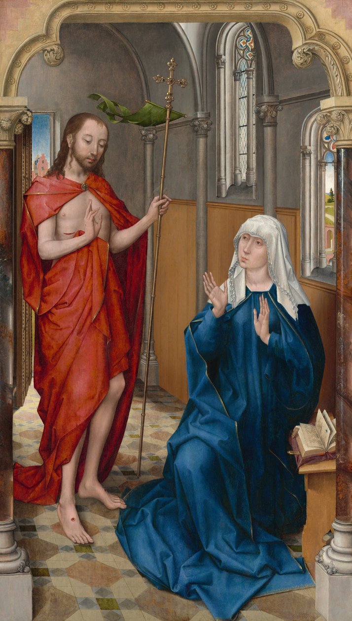 Kristus ilmestyy Neitsyelle, n. 1475. tekijältä Unbekannt