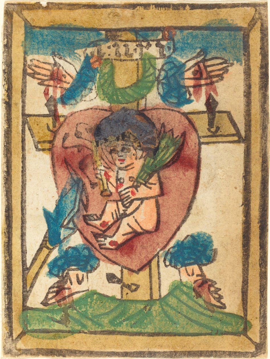 Kristus-lapsi pyhässä sydämessä, 14501470. tekijältä Unbekannt