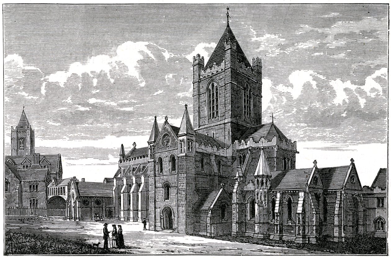 Christ Church Cathedral, Dublin, 1800-luku tekijältä Unbekannt