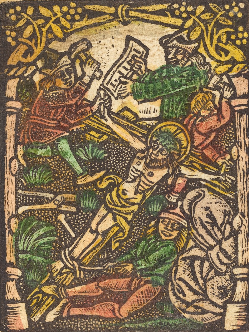 Kristus ristille naulattuna, 1400-luvun viimeinen neljännes. tekijältä Unbekannt