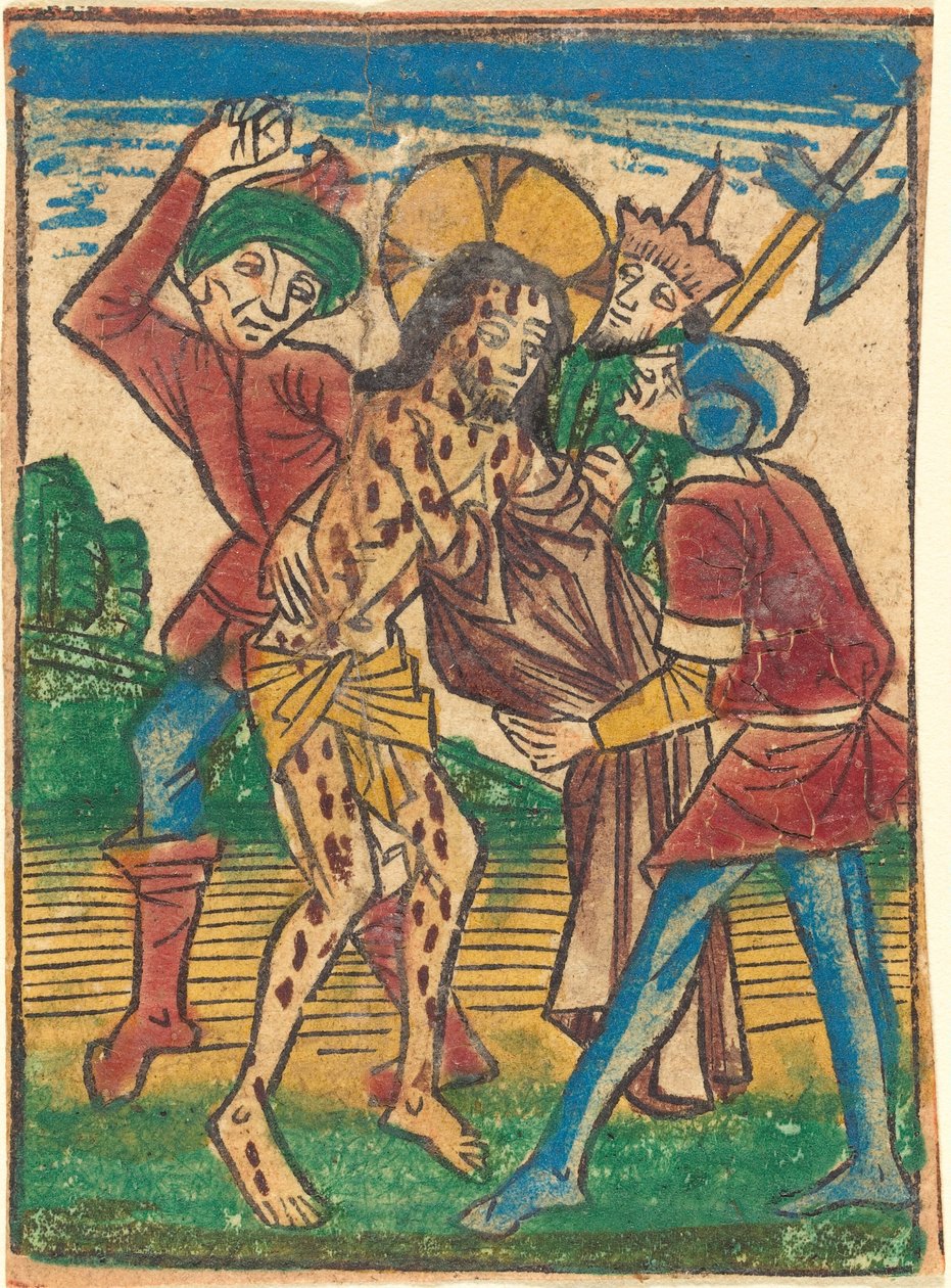 Kristus riisuttu, n. 1490. tekijältä Unbekannt