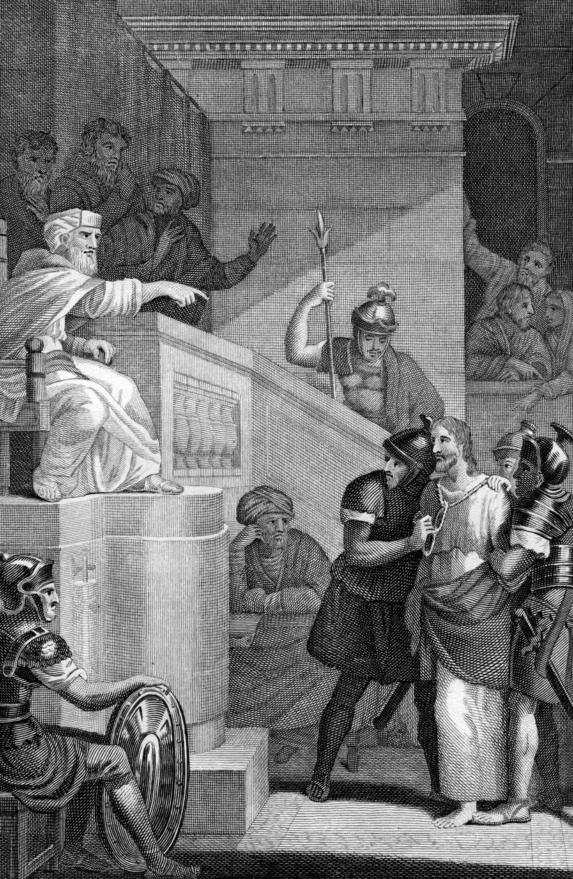 Kristus ennen Kaifasta, 1814 tekijältä Unbekannt