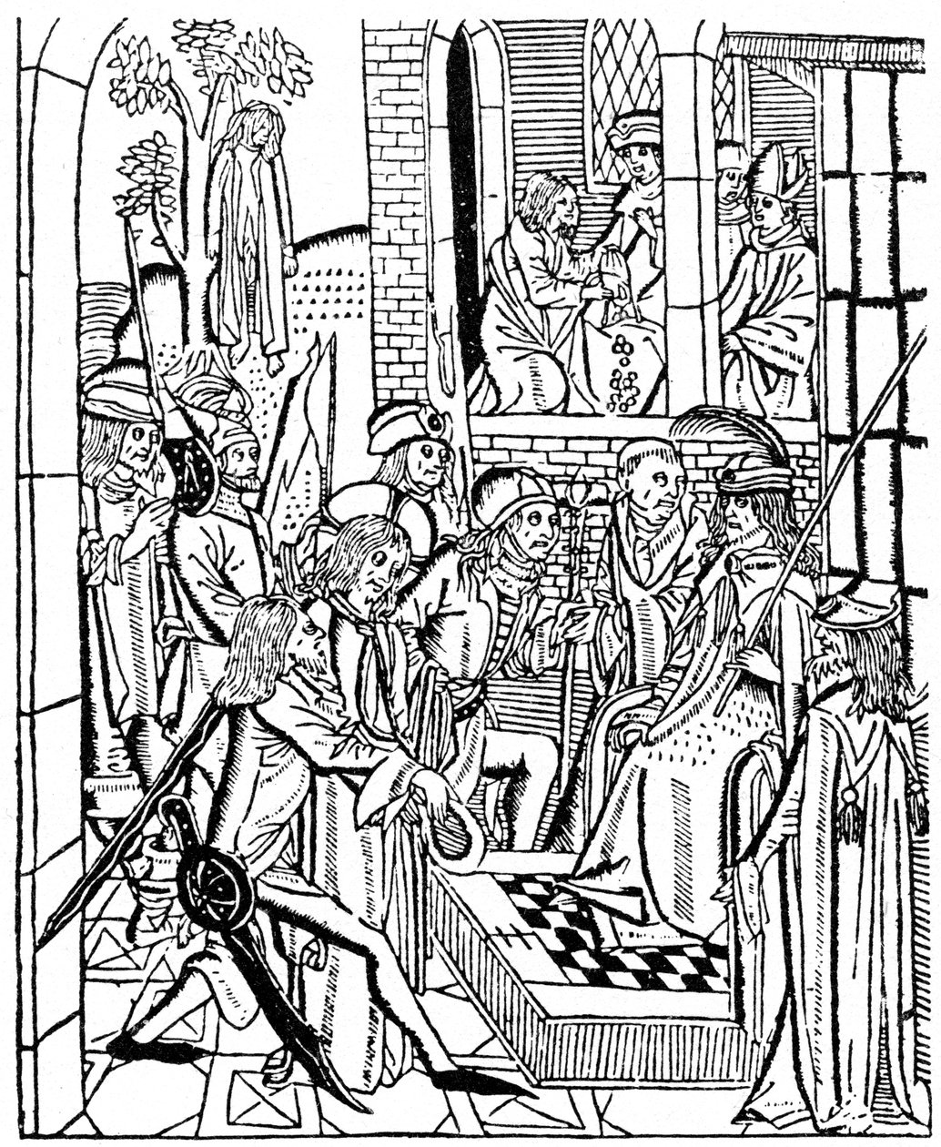 Kristus Pilatuksen edessä, 1488 1964 tekijältä Unbekannt