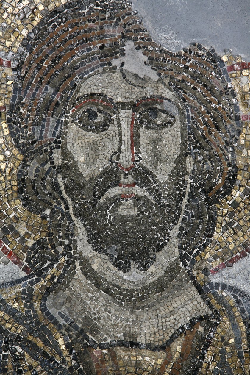 Kristus-mosaiikki Golgatan kappelissa Pyhän haudan kirkossa, Jerusalemissa, Israelissa tekijältä Unbekannt
