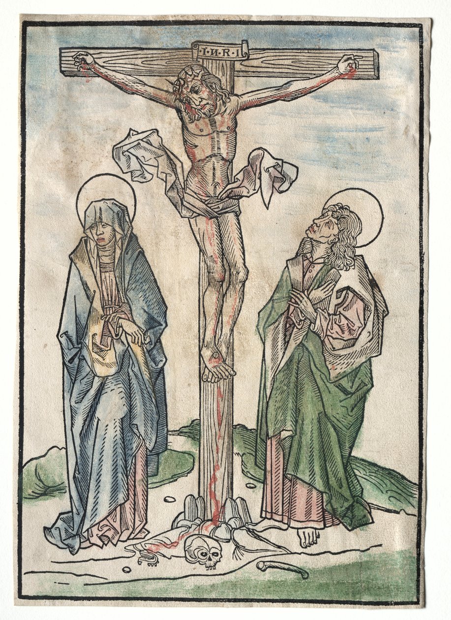 Kristus ristillä, 1400-luku. tekijältä Unbekannt