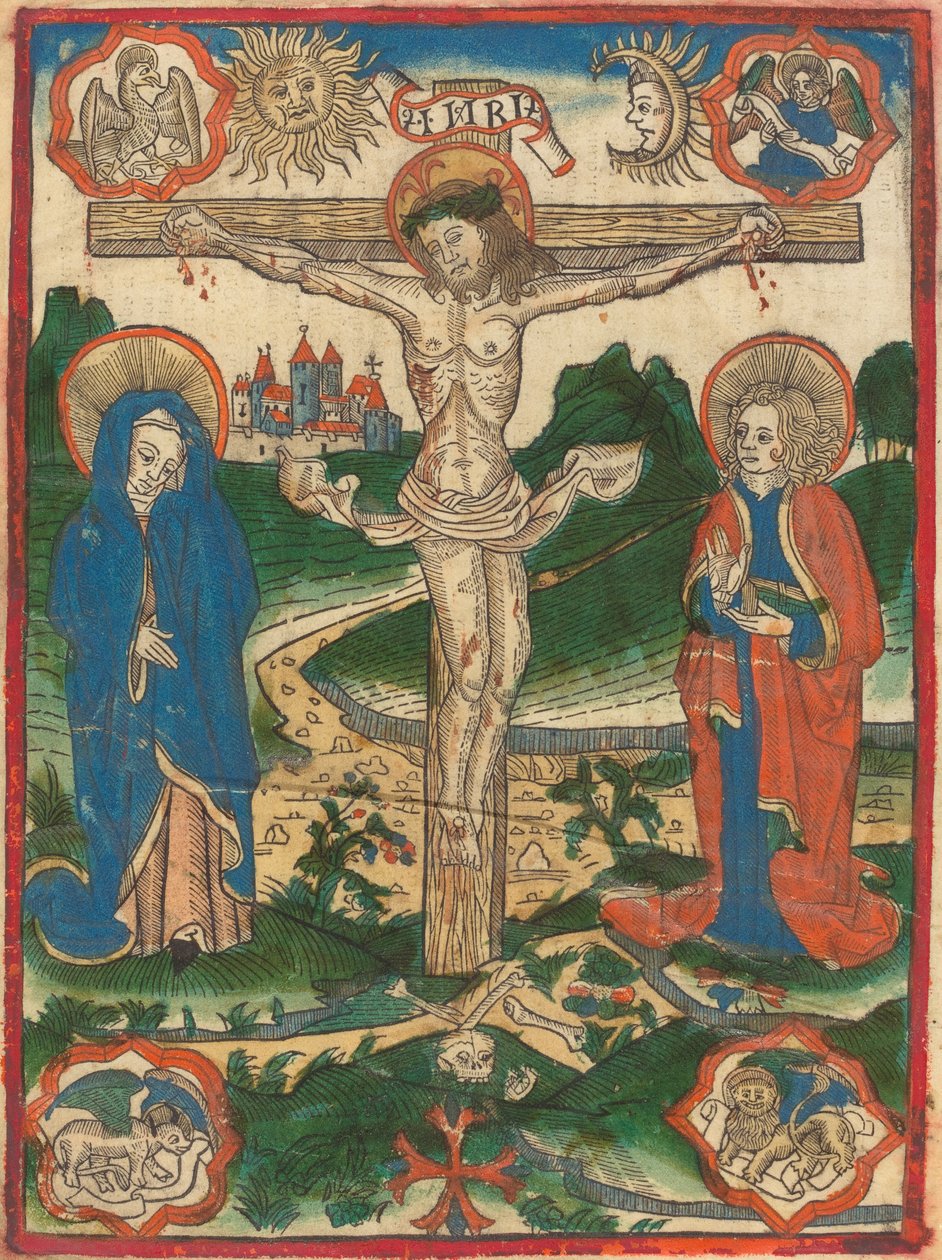 Kristus ristillä, 14801500. tekijältä Unbekannt