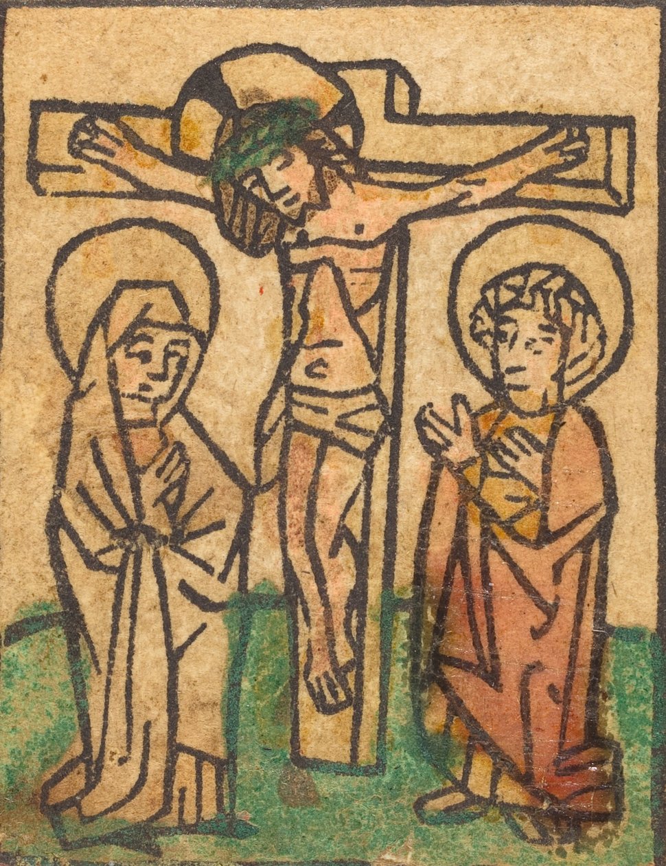 Kristus ristillä, n. 1450. tekijältä Unbekannt