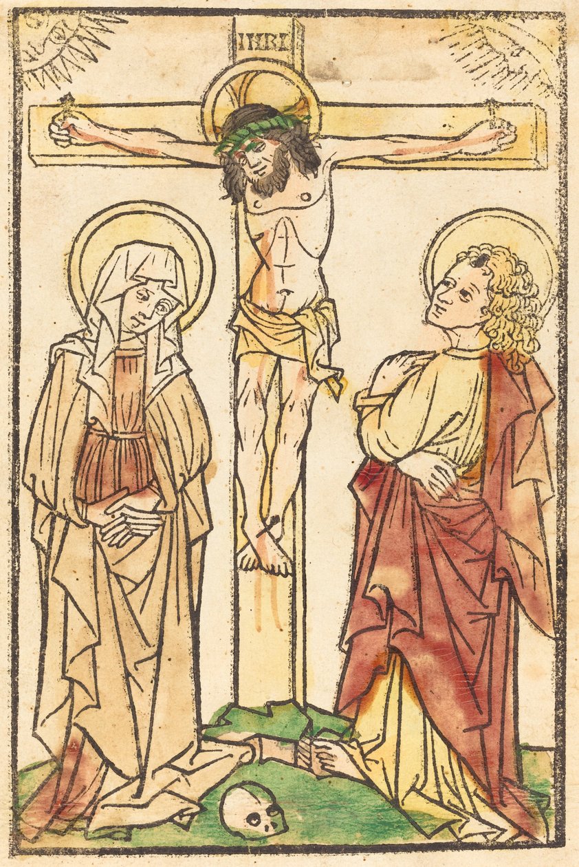 Kristus ristillä, n. 1460. tekijältä Unbekannt