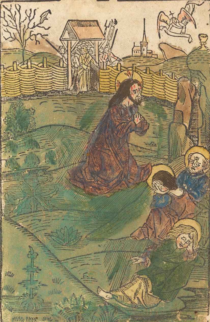 Kristus Öljymäellä, n. 1490. tekijältä Unbekannt