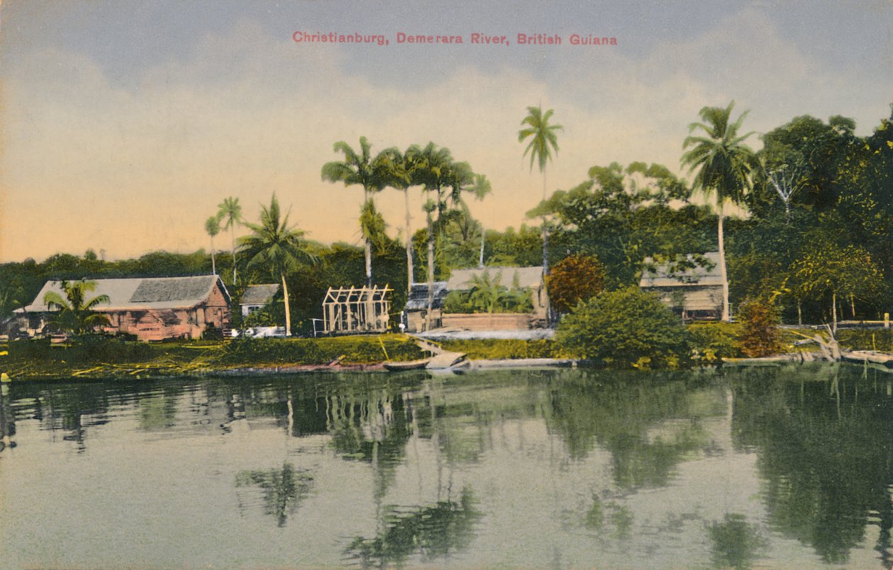 Christianburg, Demerara-joki, Brittiläinen Guayana, 1900-luvun alku. tekijältä Unbekannt