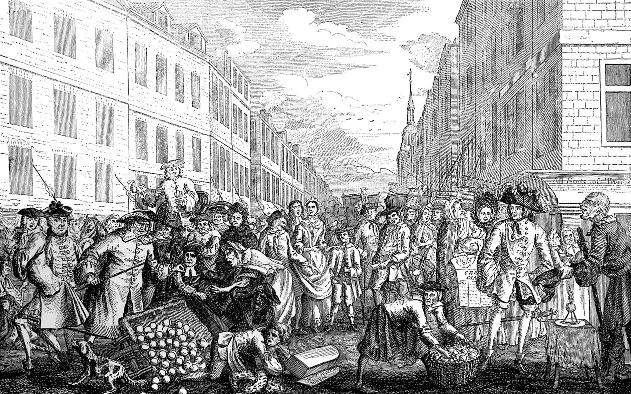 Christmas Gambolls, Tapaninpäivä, 1747 tekijältä Unbekannt