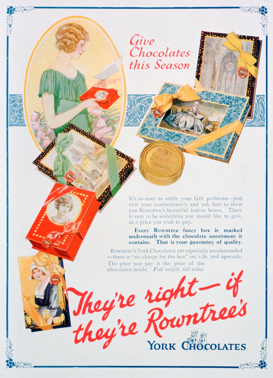 Rowntrees York Chocolatesin joulumainos, 1924 tekijältä Unbekannt